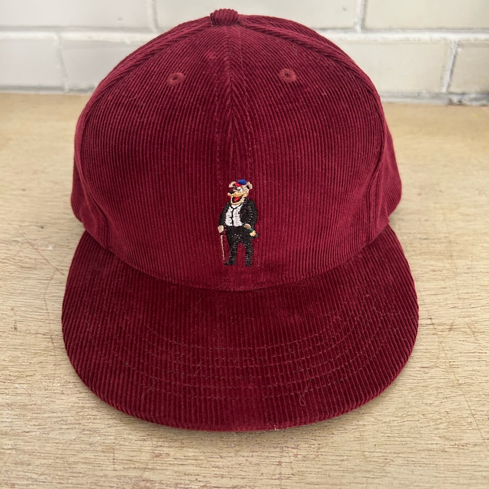 Acapulco Gold - Burgundy Corduroy SnapBack Cap with Embroidered Design